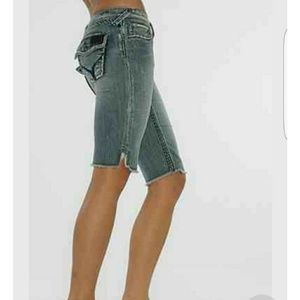 Hudson Jean Bermuda length shorts